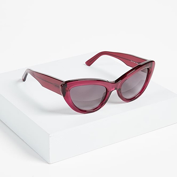 Balenciaga cherry red cat eye sunglasses - Picture 2 of 8